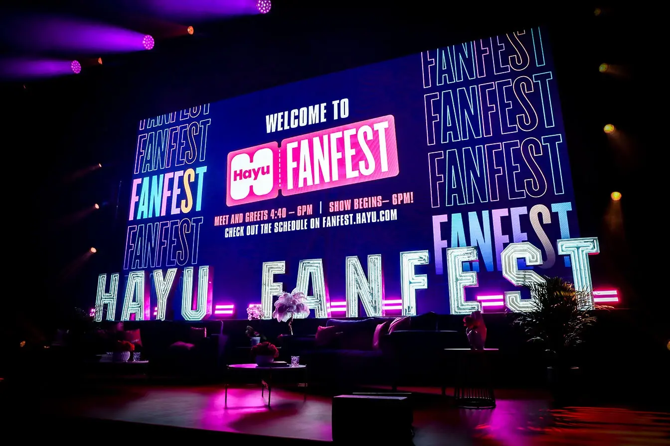 The main stage at Hayu FanFest 2024 in London