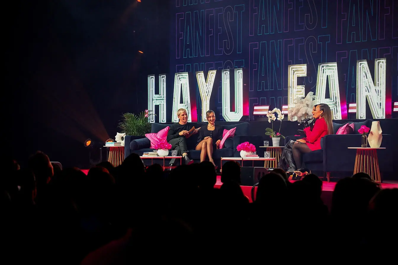 Ashley Darby and Lisa Barlow at Hayu FanFest 2024 in London