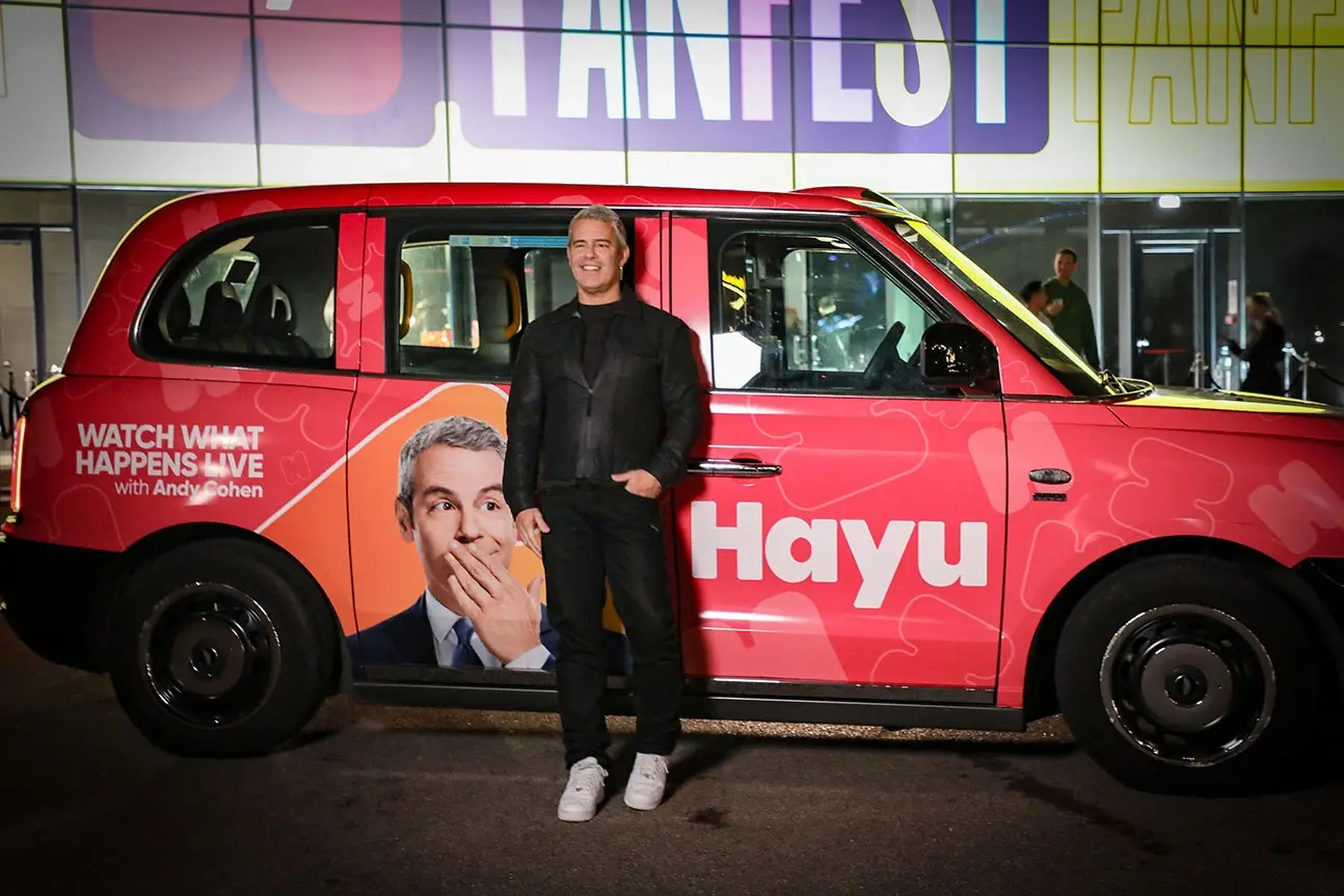 Andy Cohen arrives at Hayu FanFest 2024 in London